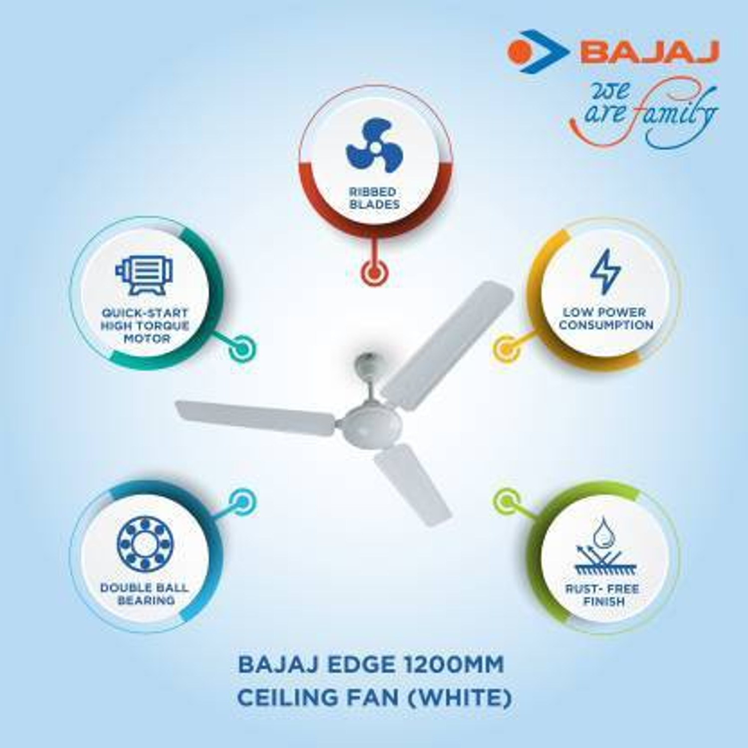 Image of BAJAJ Edge with 2 Year Warranty 1200 mm Ceiling Fan