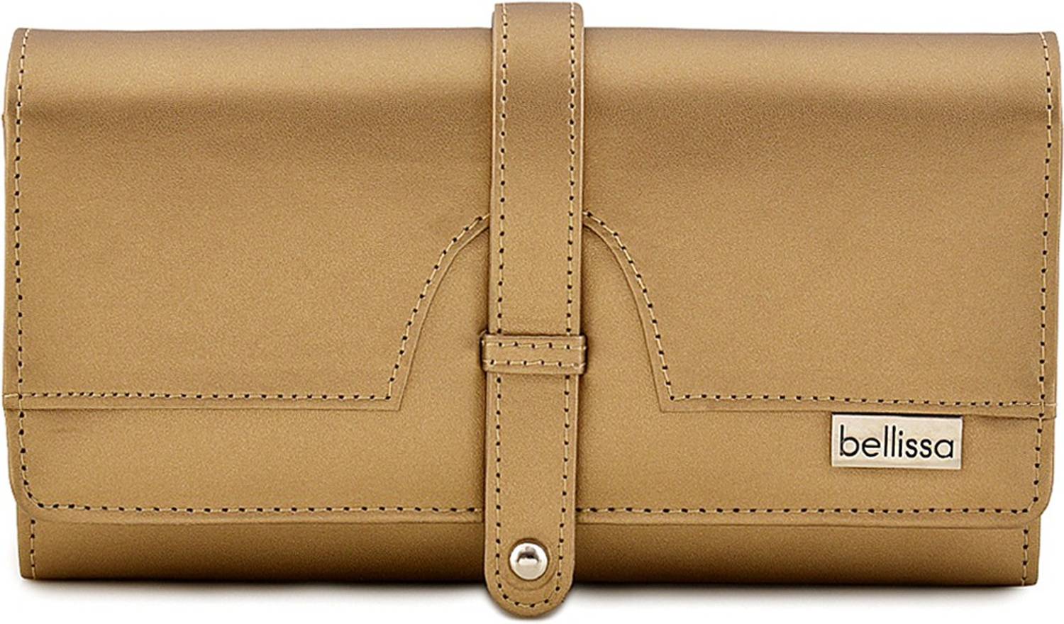 Bellissa Women Gold Artificial Leather Wallet