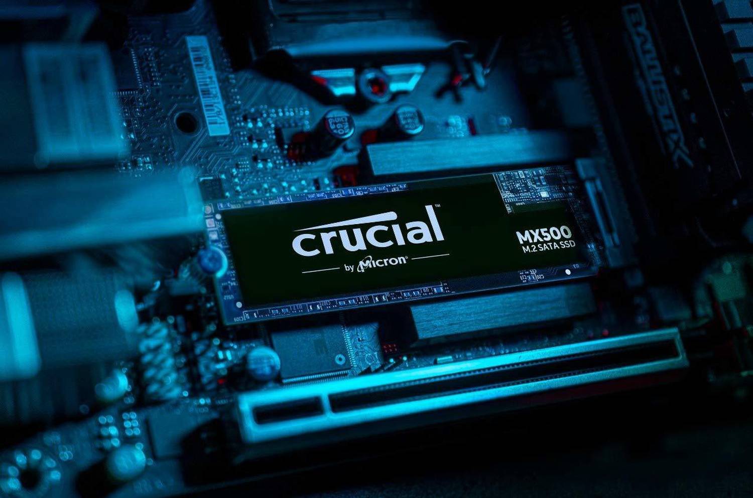 Crucial MX Series 500 GB Laptop, Desktop Multicolor SATA Internal