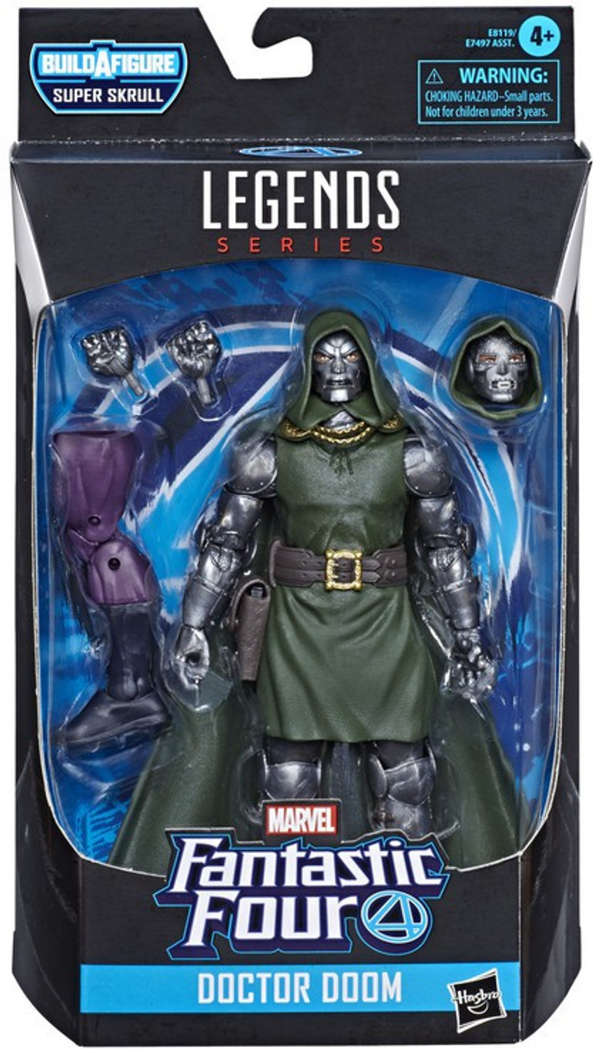 Image of MARVEL Legends Series Fantastic Four 6-inch Collectible Action Figure Doctor Doom Toy,1 Build-A-Figure Part