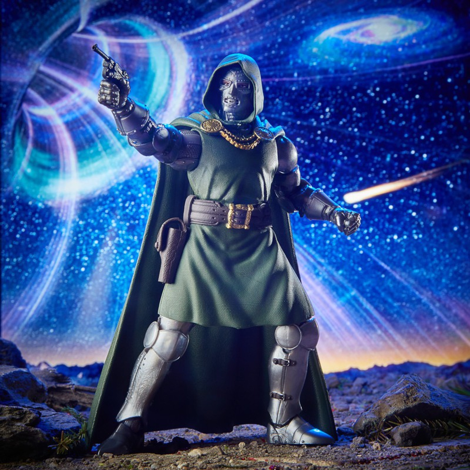 Image of MARVEL Legends Series Fantastic Four 6-inch Collectible Action Figure Doctor Doom Toy,1 Build-A-Figure Part