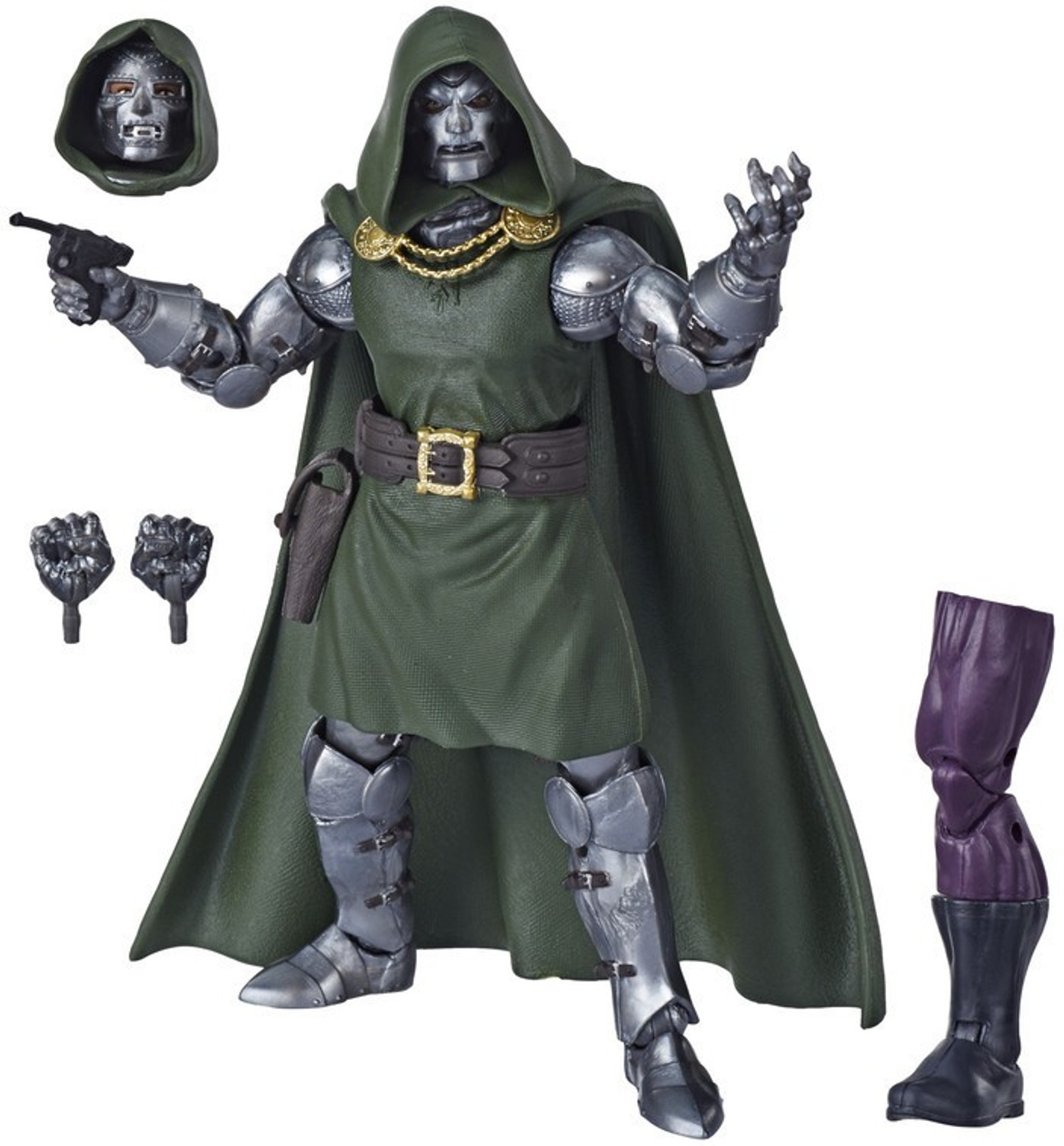 Image of MARVEL Legends Series Fantastic Four 6-inch Collectible Action Figure Doctor Doom Toy,1 Build-A-Figure Part