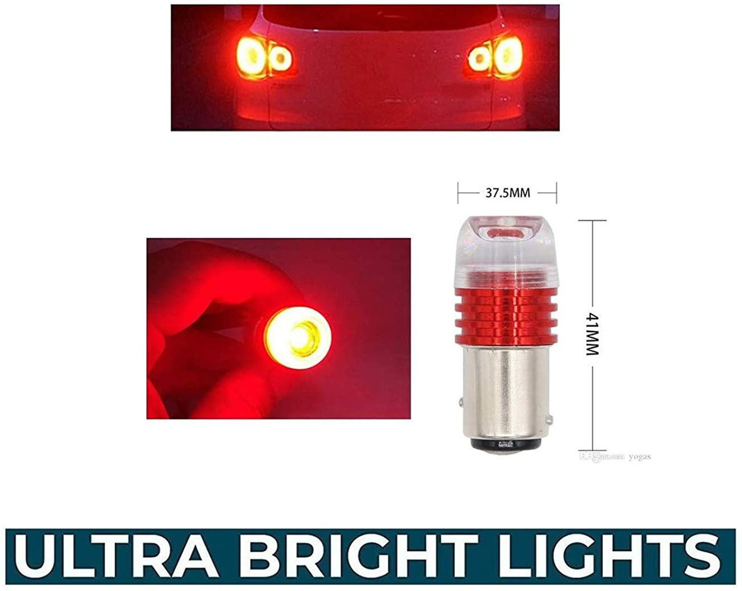 Image of Vagary BACK-LIGHT-RED-109 Tail Light Motorbike LED for Bajaj (12 V, 15 W)