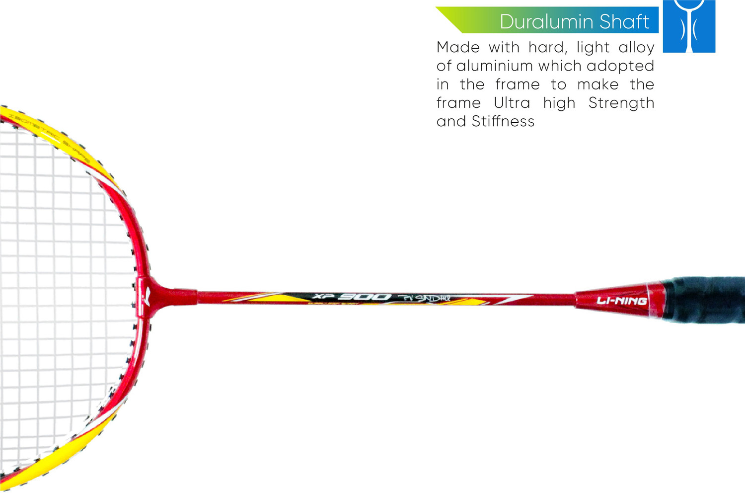 Image of Li-Ning XP 900 - PV Sindhu Signature Series Red Orange Badminton Racquet G4 - 8.25 cm (pack of 1,86 gm)