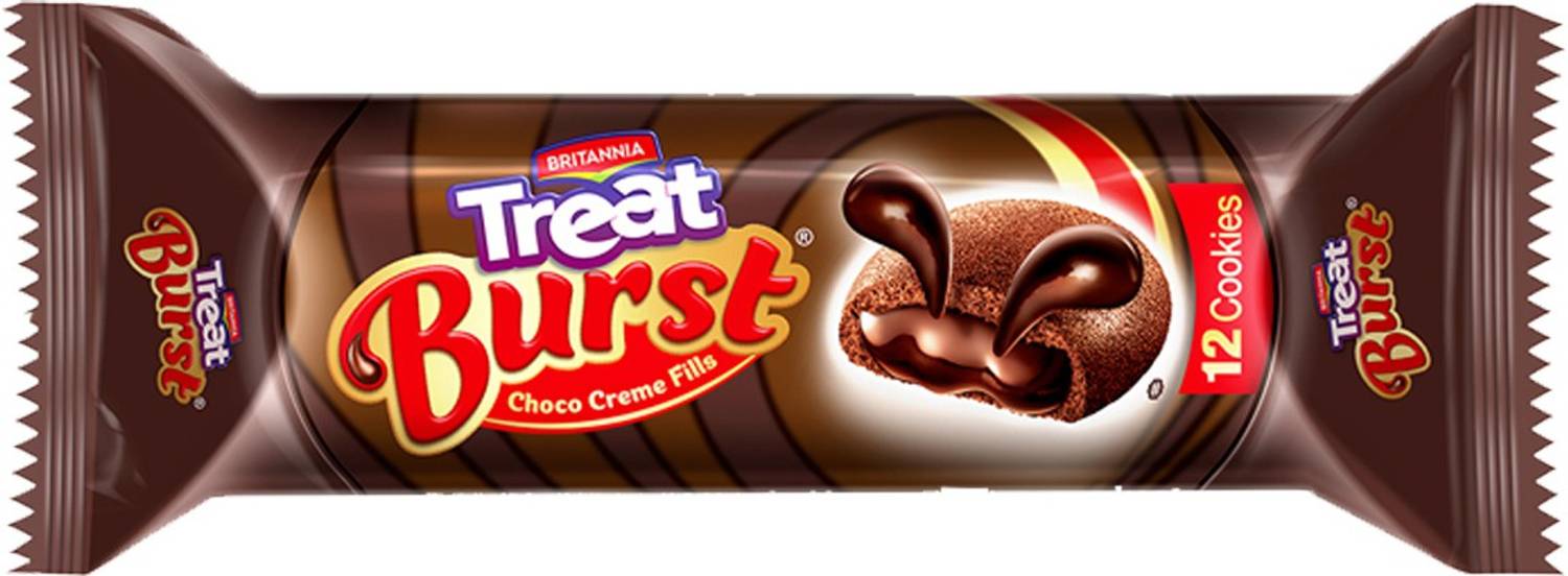 BRITANNIA Treat Burst Choco Cream Filled Biscuit
