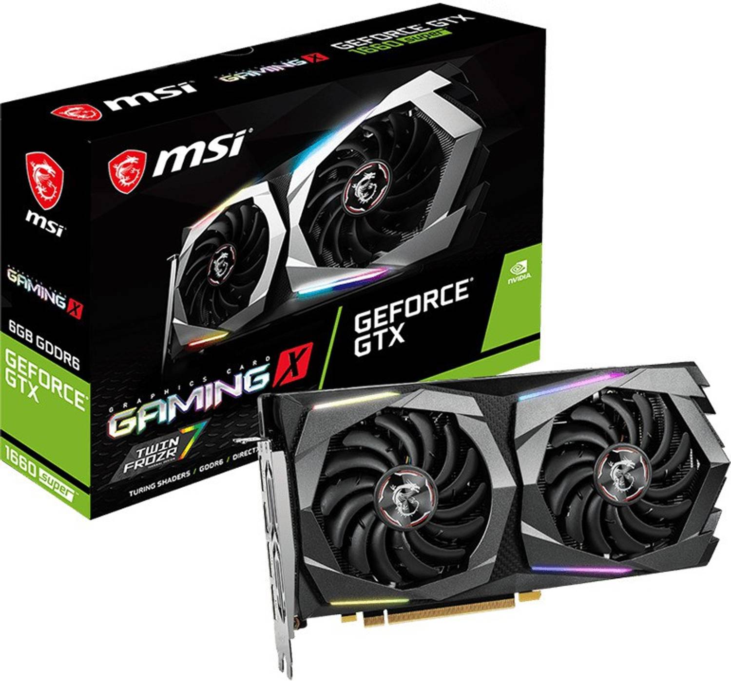 新品未開封品 msi GEFORCE GTX 1660SUPER MSI GeForce GTX 1660 Super Gaming X GDDR5 6 GB NVIDIA Chipset 192