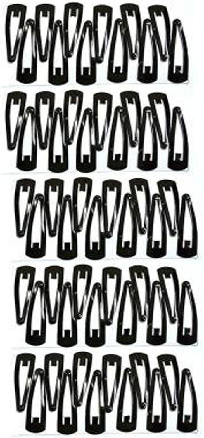 Brightstar 30 PAIRS COMBO TIC TAC CLIPS (BLACK) Tic Tac Clip
