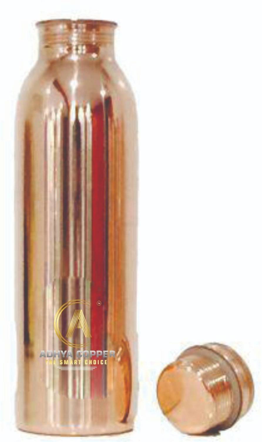 ADHYA COPPER JOINTLESS 1000 ml Copper Bottle