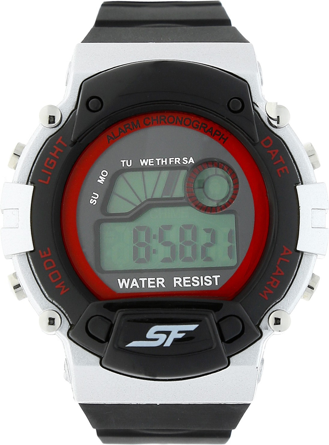 Image of SONATA SF Digital Dial Black Plastic Strap Digital Watch - For Men
