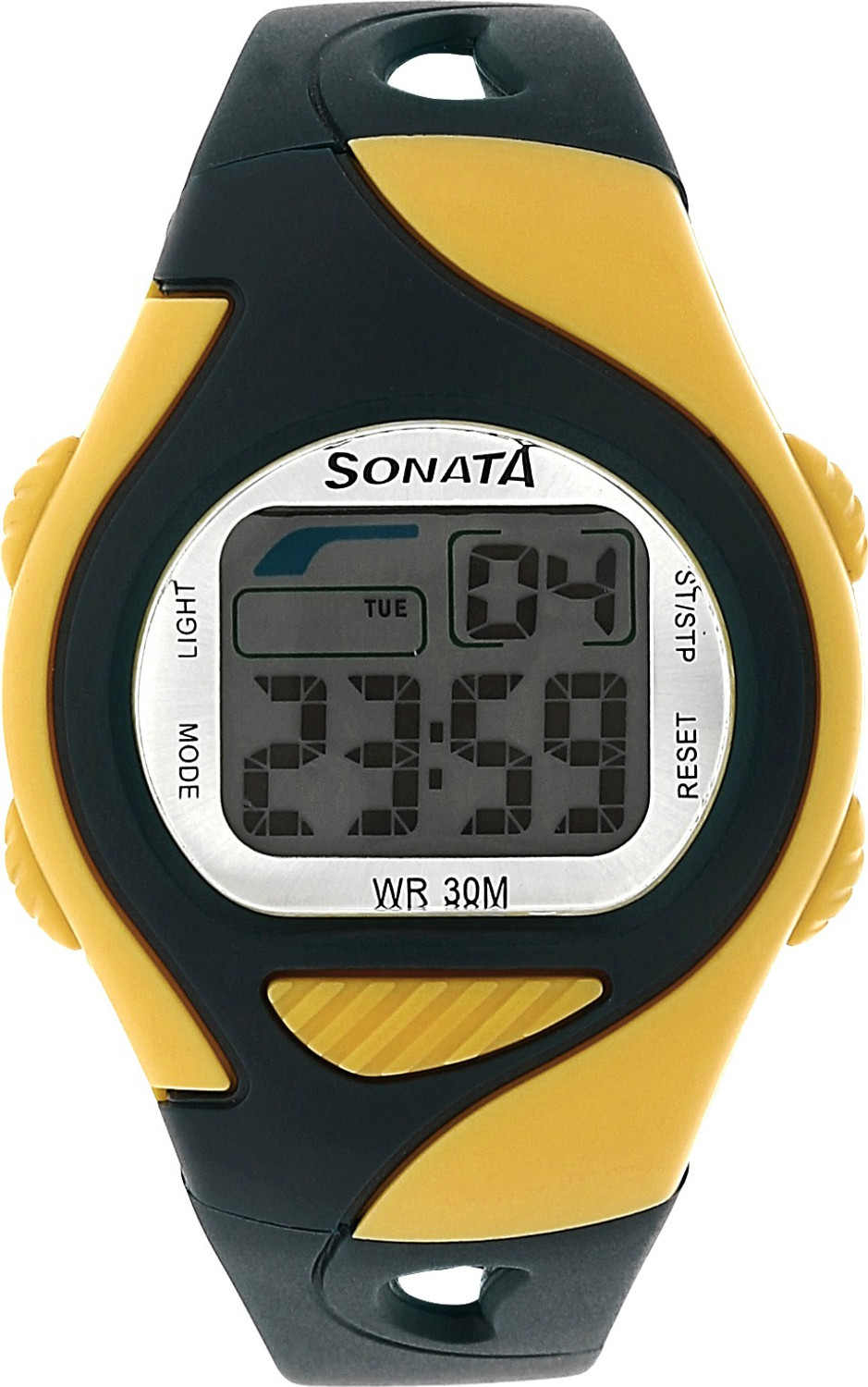 Image of SONATA SF Digital Black Plastic Strap Unisex Digital Watch - For Men & Women
