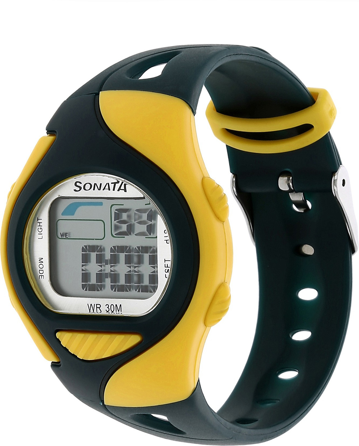 Image of SONATA SF Digital Black Plastic Strap Unisex Digital Watch - For Men & Women