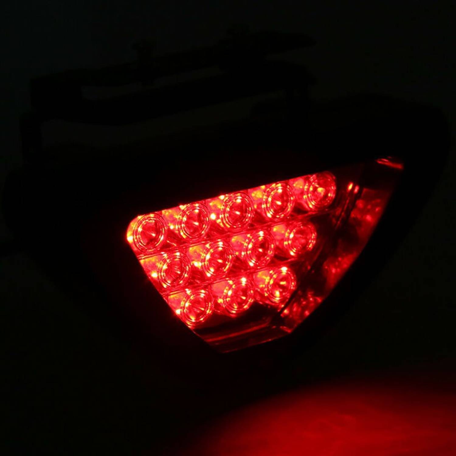 XZRTZ LED Car Blinking Brake Light Triangle F1 Style Rear Tail