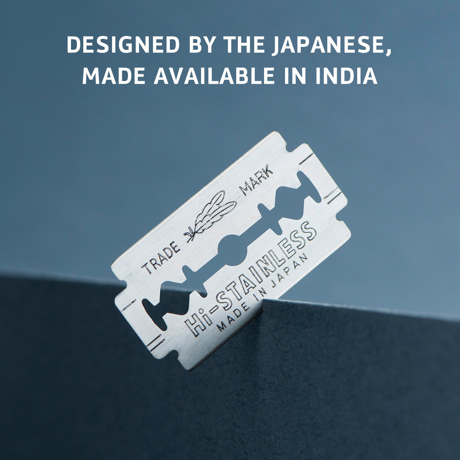 Image of BOMBAY SHAVING COMPANY Feather Razor Blades, Platinum Coated, Made in Japan two packets with pack 0f 10 each