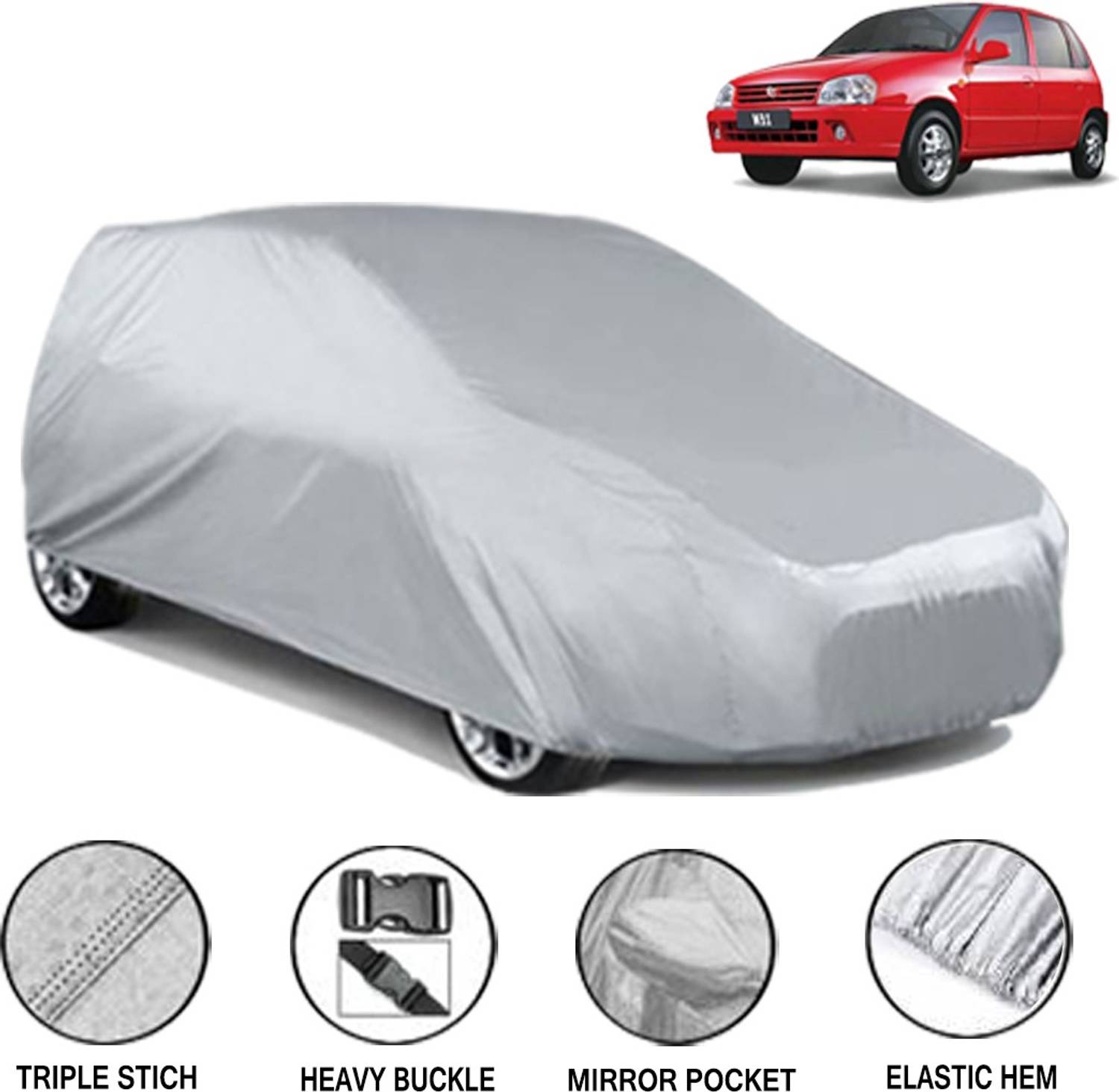 Acto Car Cover For Maruti Suzuki Zen (Without Mirror Pockets)