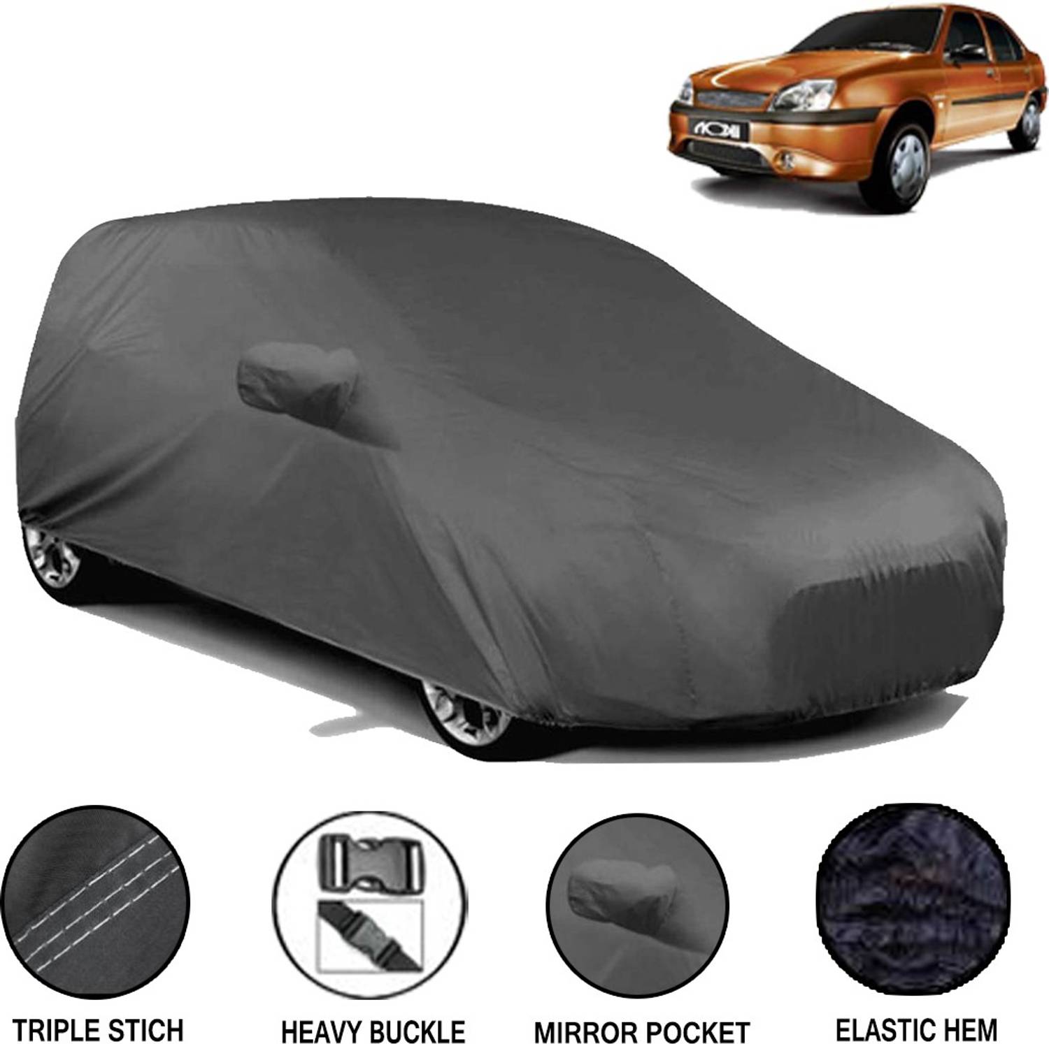 Acto Car Cover For Ford Ikon (With Mirror Pockets)