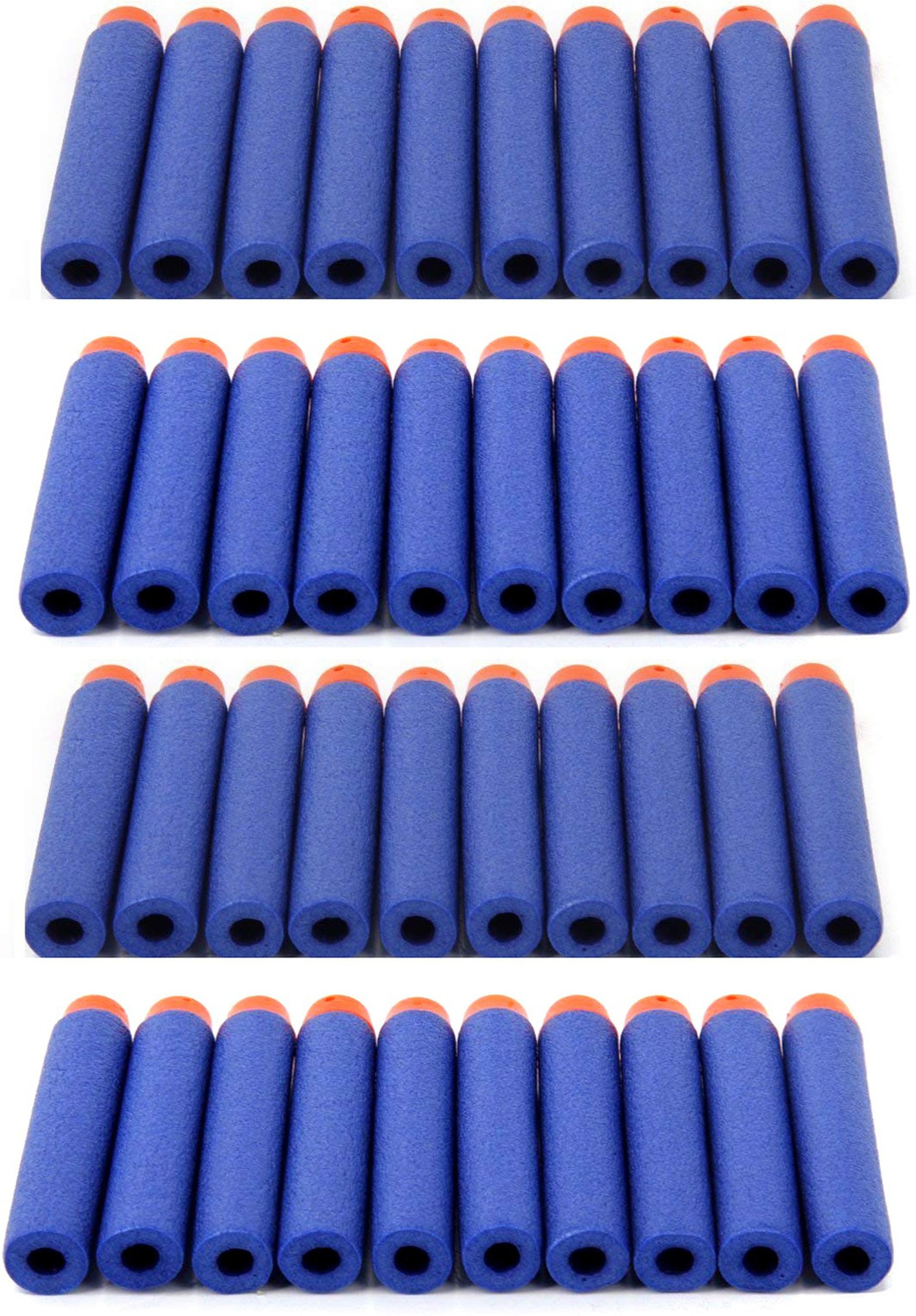 Image of JERN (Pack of 40) Bullet Foam Dart Bullets guns, Guns & Darts (Blue) Darts & Plastic Bullets