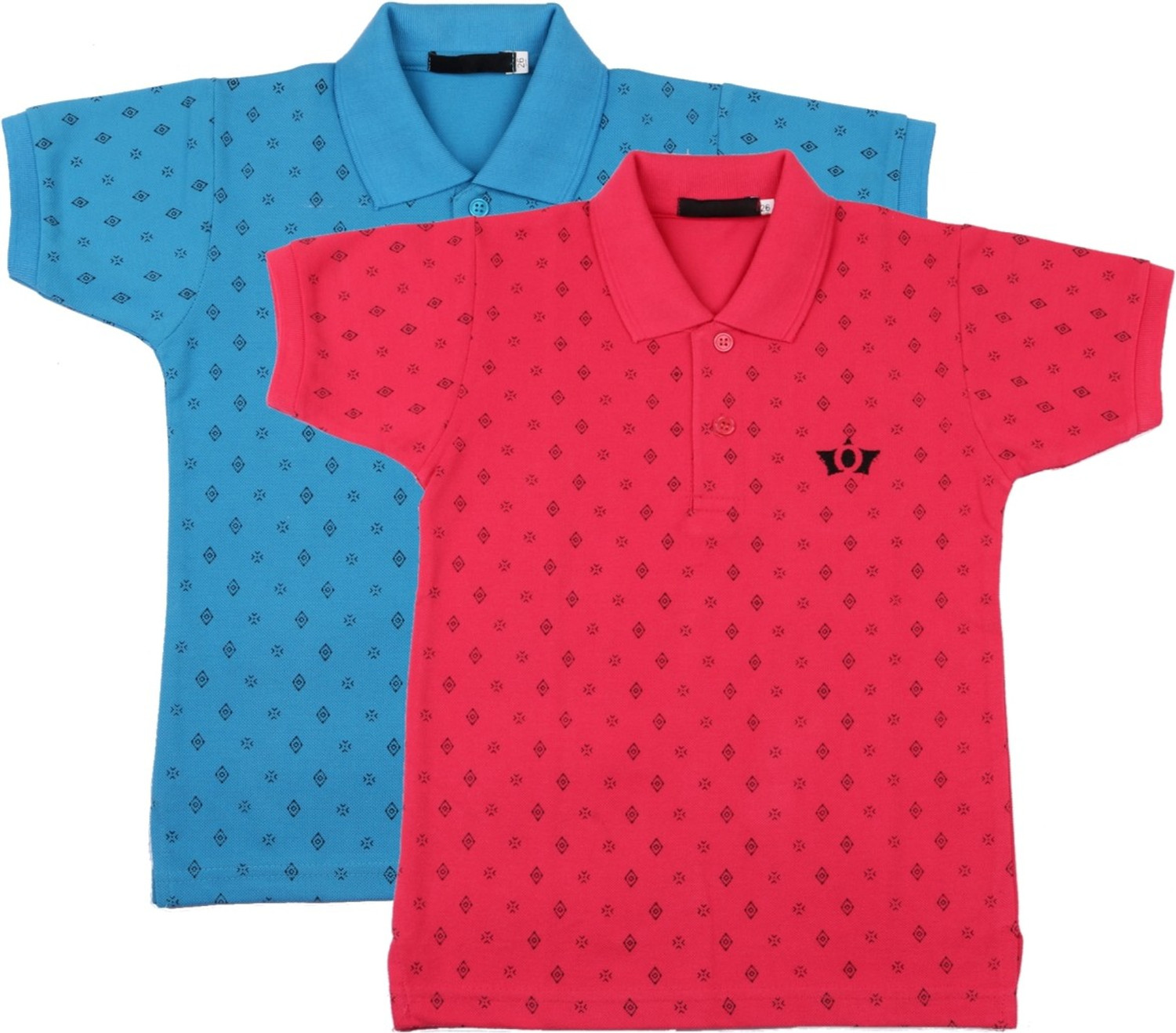Image of NeuVin Boys Printed Cotton Blend Regular T Shirt