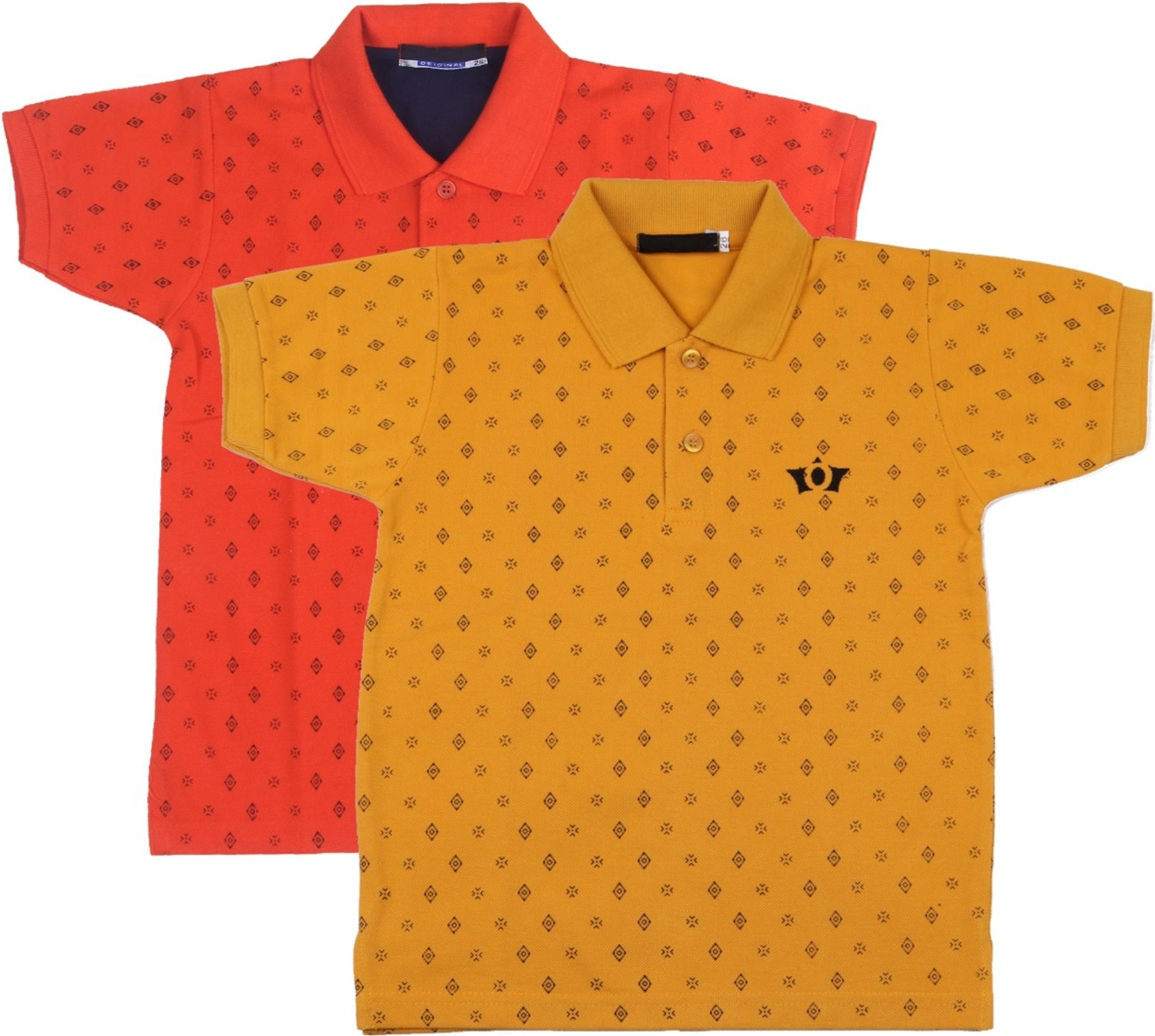 Image of NeuVin Boys Printed Cotton Blend Regular T Shirt