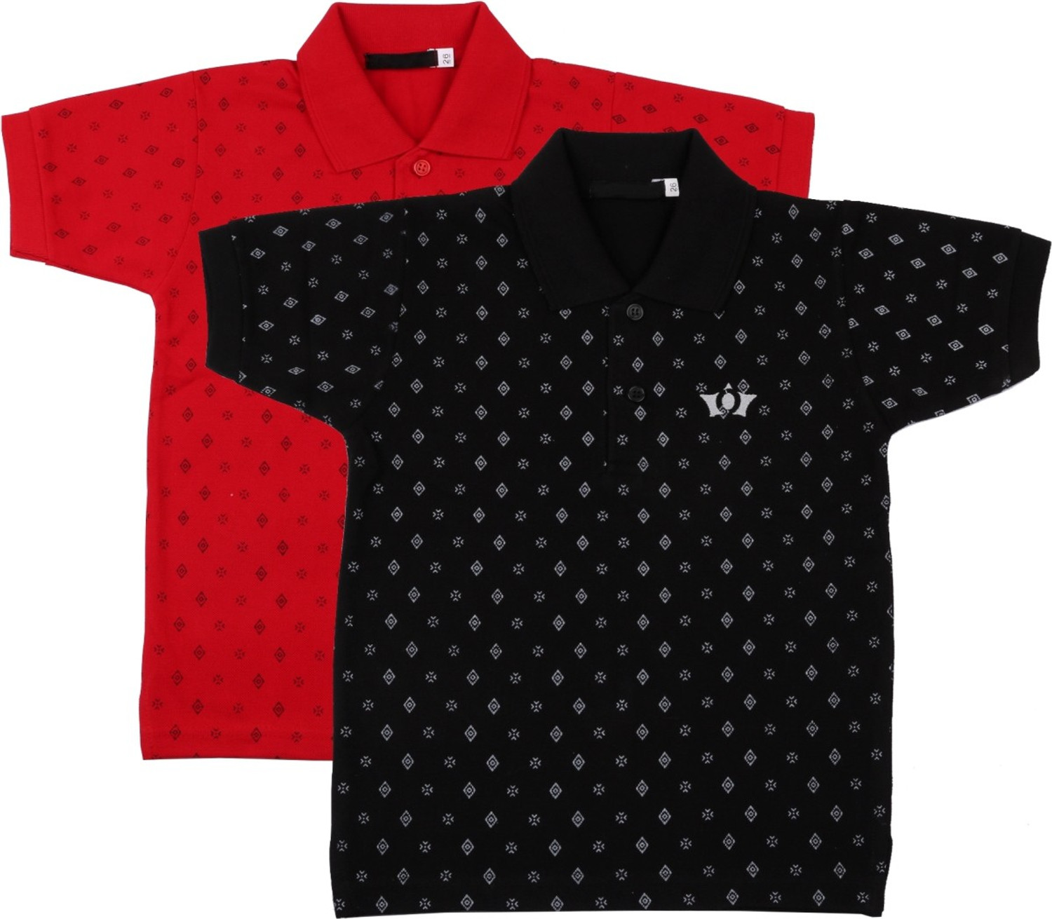 Image of NeuVin Boys Printed Cotton Blend Regular T Shirt