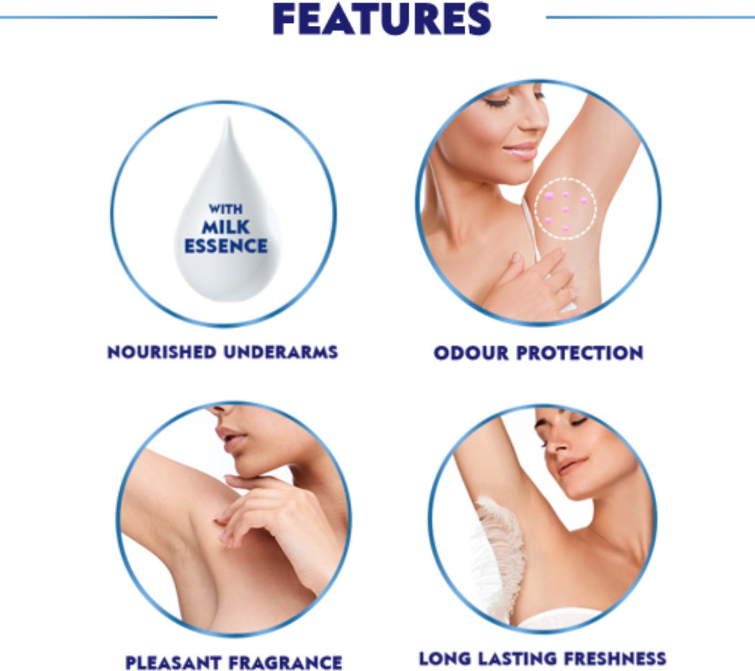Image of NIVEA WOMEN Deodorant, DEO MILK Fresh Roll On, 40ml Deodorant Roll-on - For Women