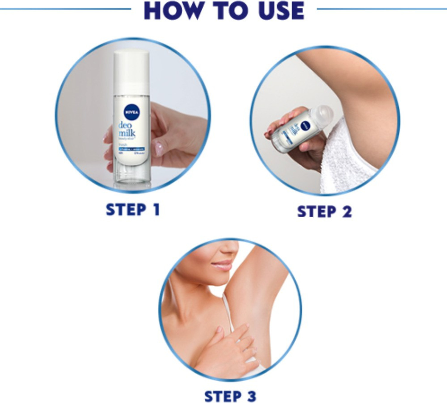 Image of NIVEA WOMEN Deodorant, DEO MILK Fresh Roll On, 40ml Deodorant Roll-on - For Women