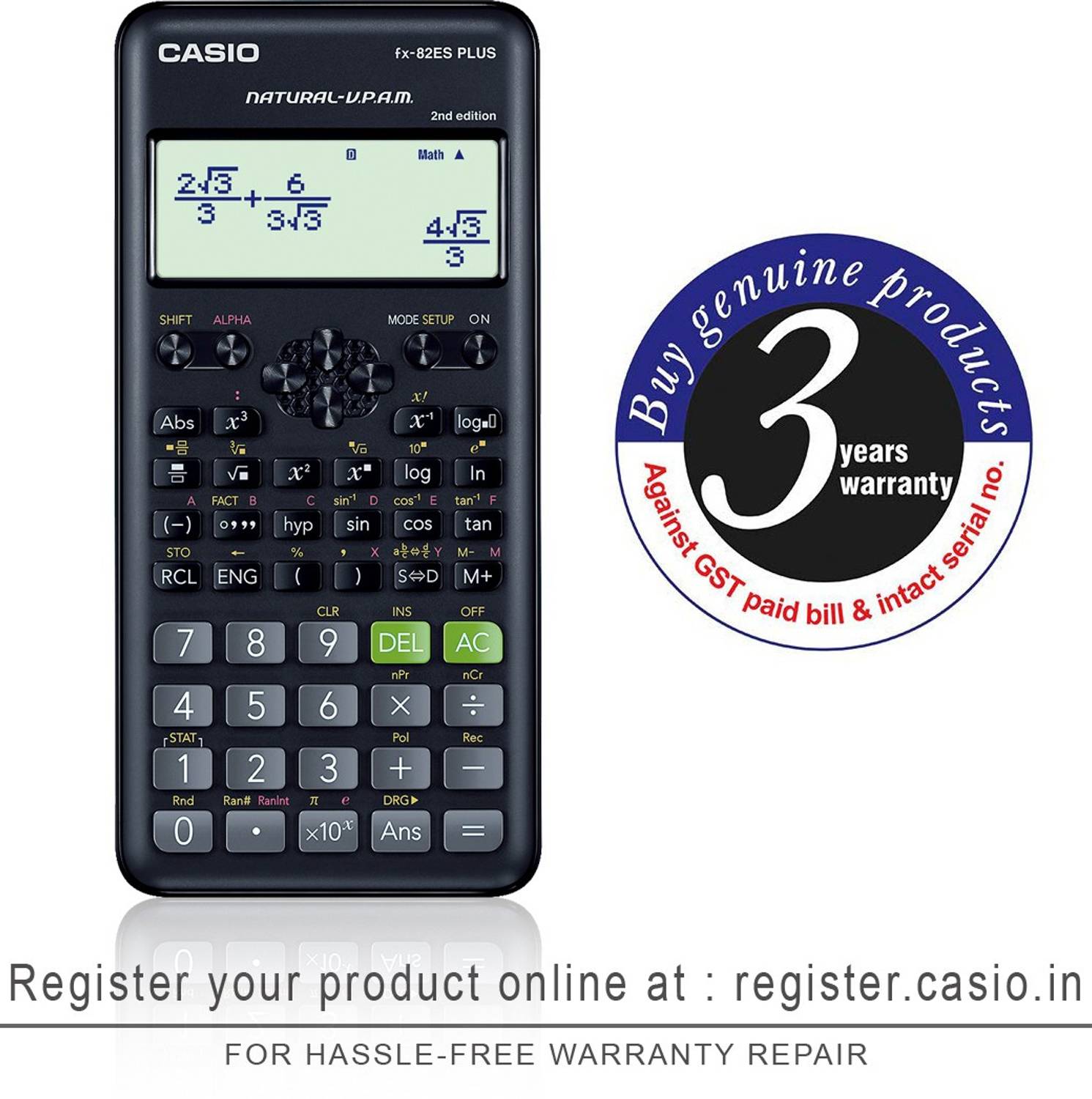 CASIO FX-82ES Plus 2nd Edition Scientific Calculator - Image 4