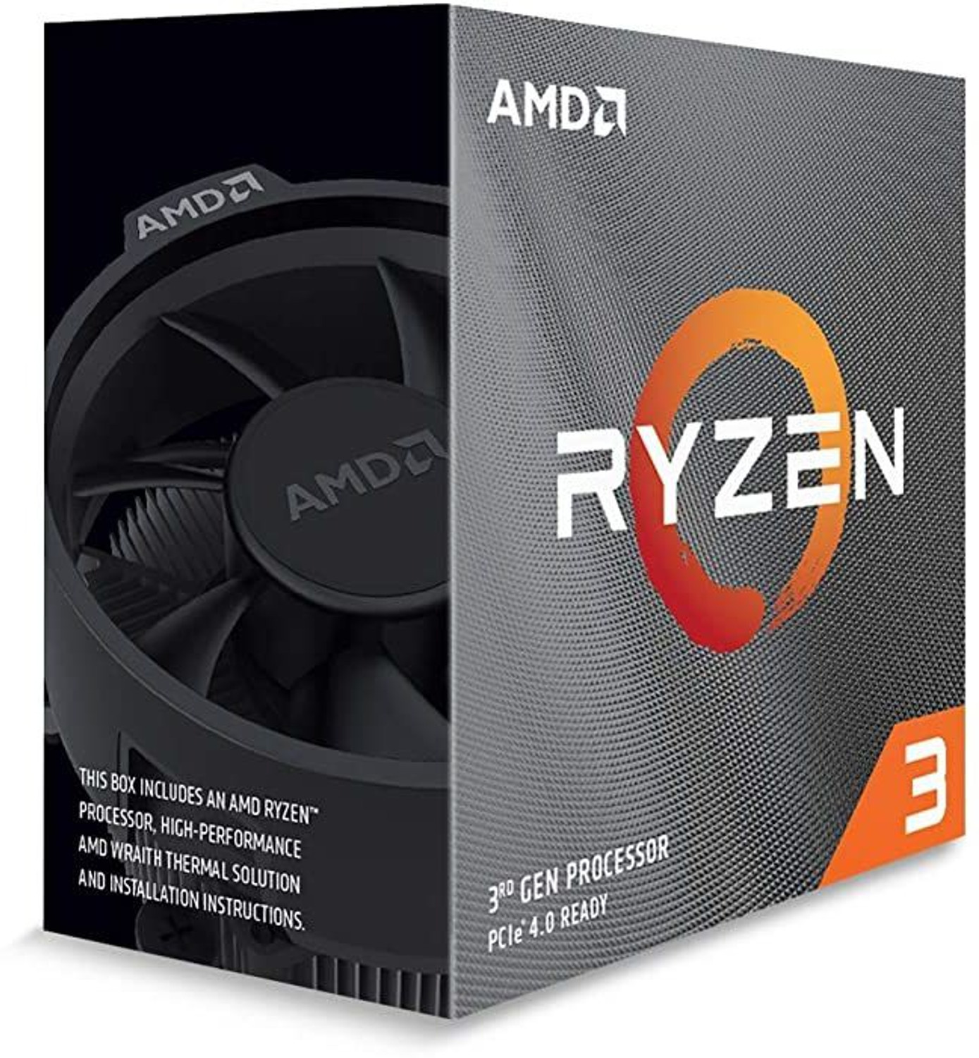 Image of AMD Ryzen 3 3100 3.6 GHz Upto 3.9 GHz AM4 Socket 4 Cores 8 Threads 2 MB L2 16 MB L3 Desktop Processor
