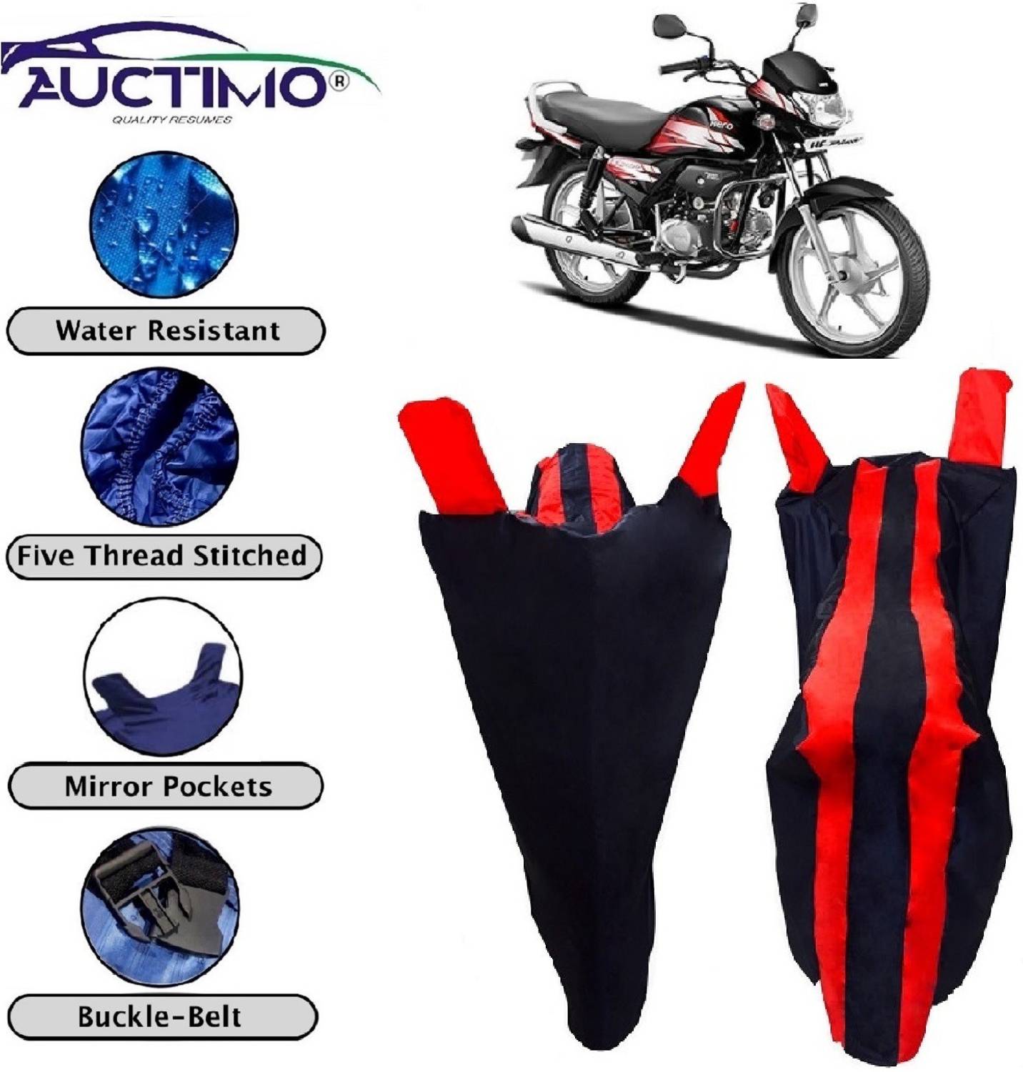 AUCTIMO Two Wheeler Cover for Hero