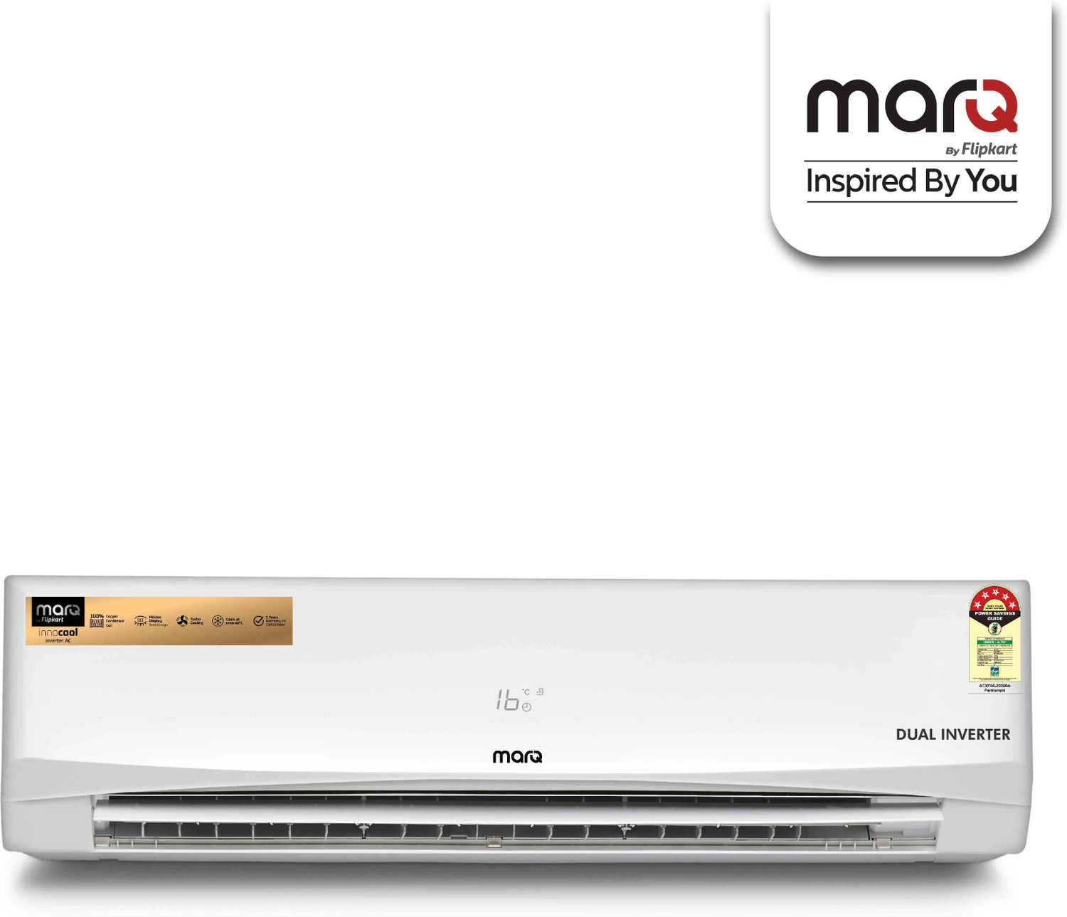 Image of MarQ by Flipkart 2020 Model 1.5 Ton 5 Star Split Dual Inverter AC