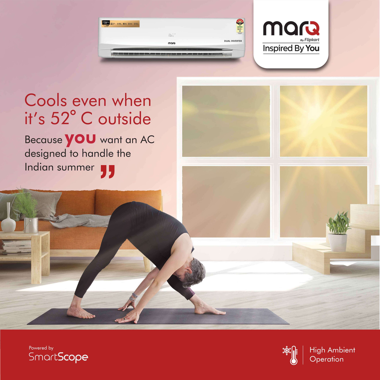 Image of MarQ by Flipkart 2020 Model 1.5 Ton 5 Star Split Dual Inverter AC