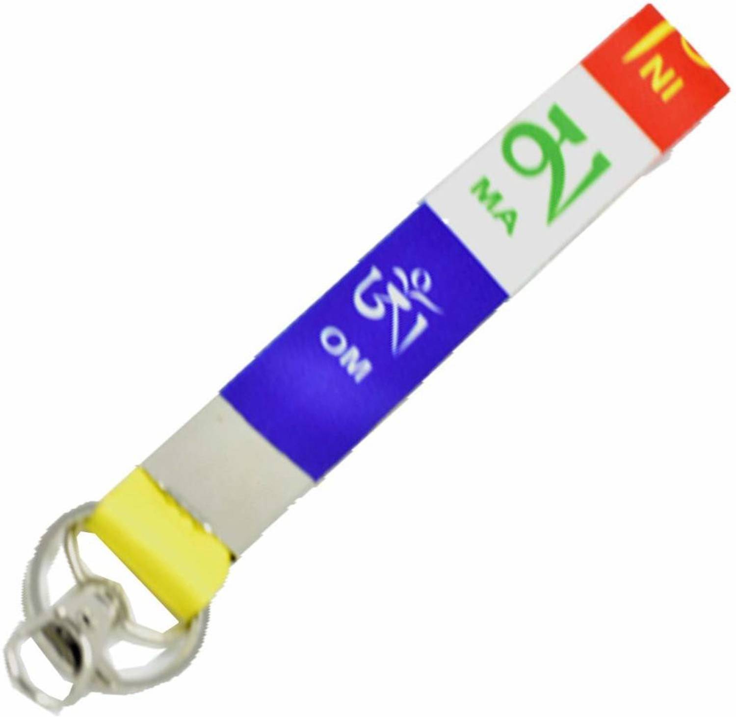 auto trends Tibetan Ladakh Prayer Words Logo Keychain Lanyard Badge Holder(Multicolor)(Small) Key Chain
