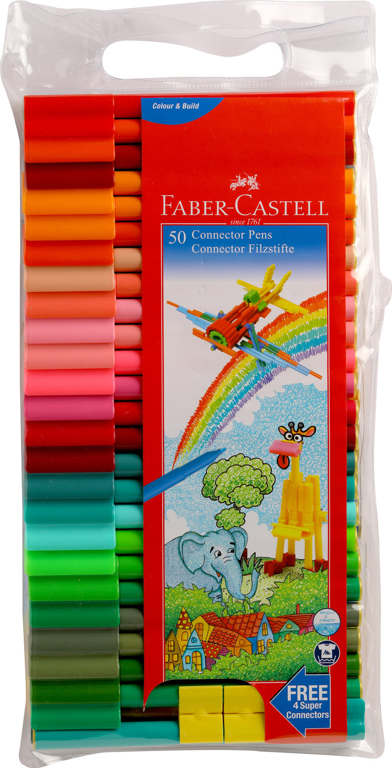 Image of FABER-CASTELL Connector Pens (Set of 50, Asssorted)