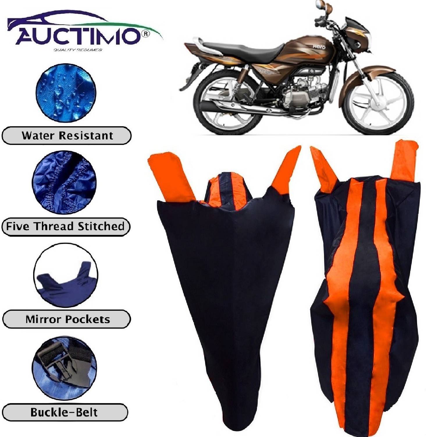 AUCTIMO Two Wheeler Cover for Hero