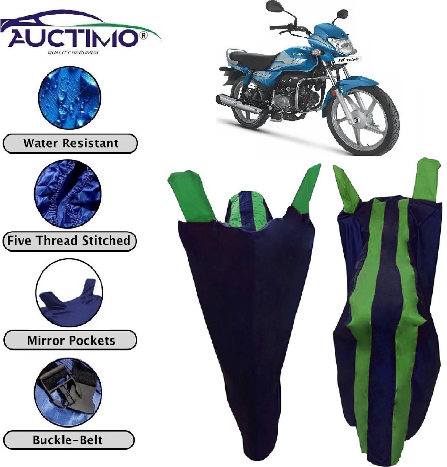 AUCTIMO Two Wheeler Cover for Hero