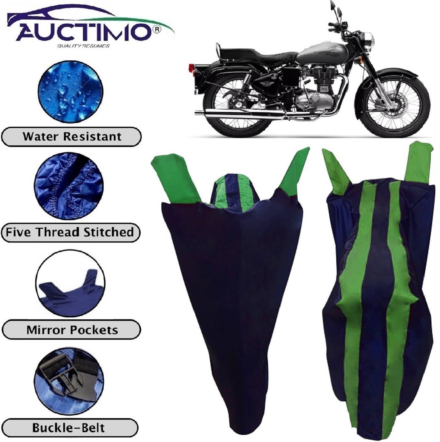 AUCTIMO Two Wheeler Cover for Royal Enfield