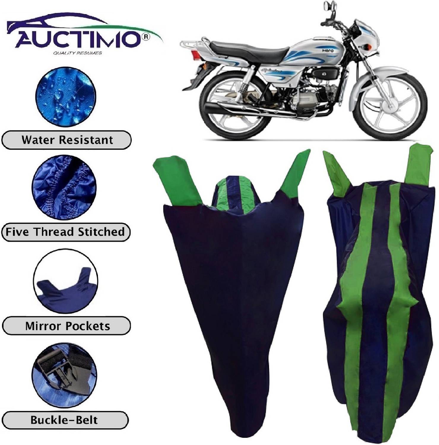 AUCTIMO Two Wheeler Cover for Hero
