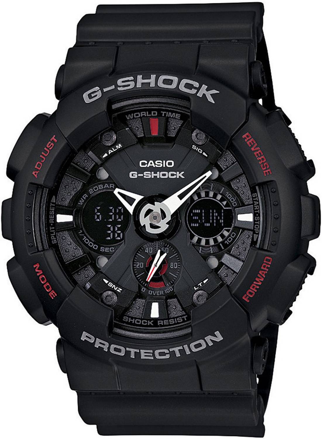 G-SHOCK ga120ほぼ無傷 ga110傷あり　稼動品 CASIO GA-120-1ADR G-Shock ( GA-120-1ADR ) Analog-Digital Watch