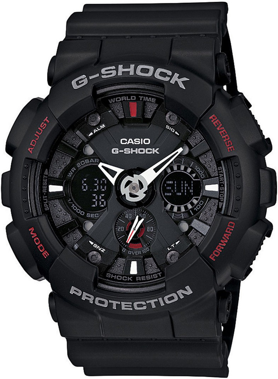 Image of CASIO GA-120-1ADR G-Shock ( GA-120-1ADR ) Analog-Digital Watch - For Men
