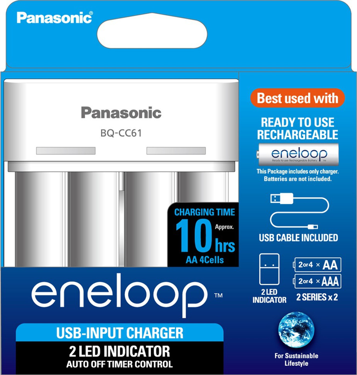 Image of Panasonic eneloop BQ-CC61N Battery