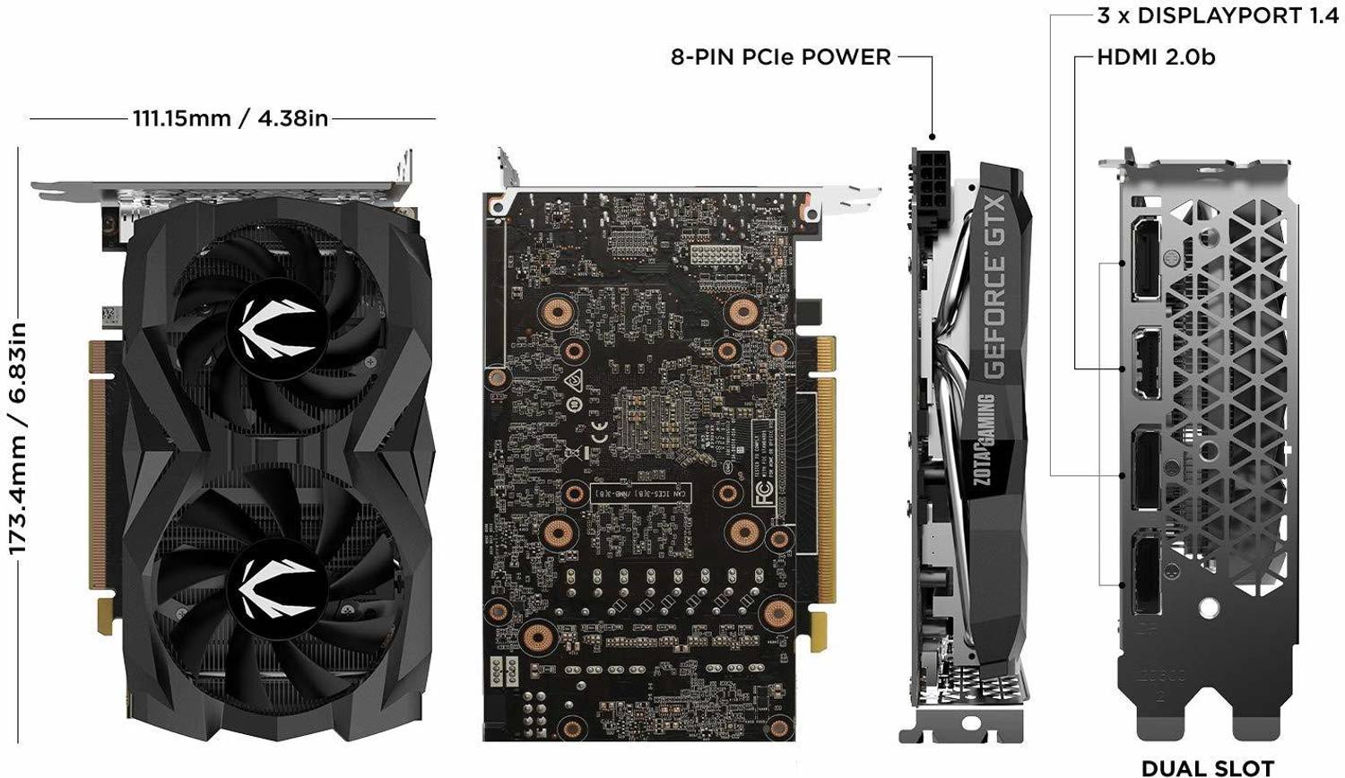 ZOTAC GAMING GeForce GTX 1660 SUPER Twin Fan GDDR6 6 GB NVIDIA