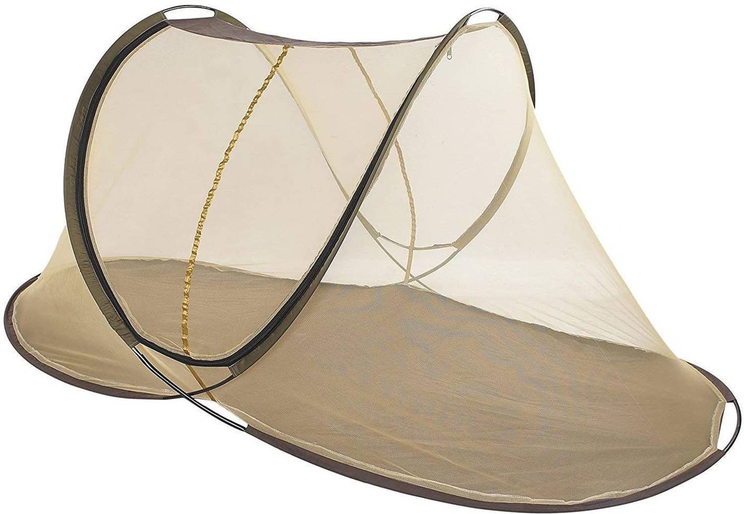 AL-UQBA Foldable Single Bed Size Mosquito net Polyester Washable Adults Mosquito Net