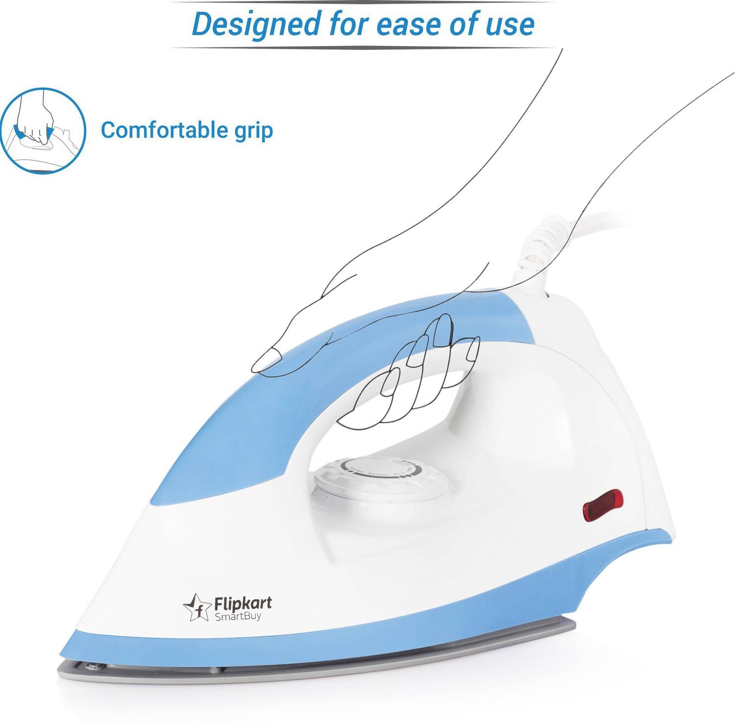 Flipkart SmartBuy 1000W Dry Iron - Image 5