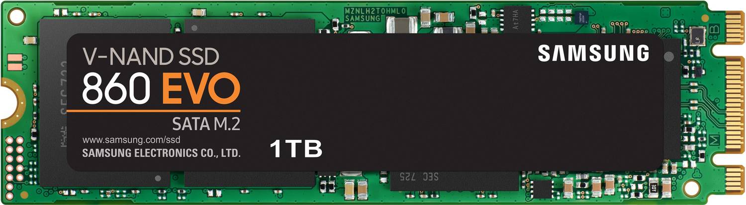 Samsung 860 EVO 1 TB Laptop, Desktop Black SATA Internal Solid