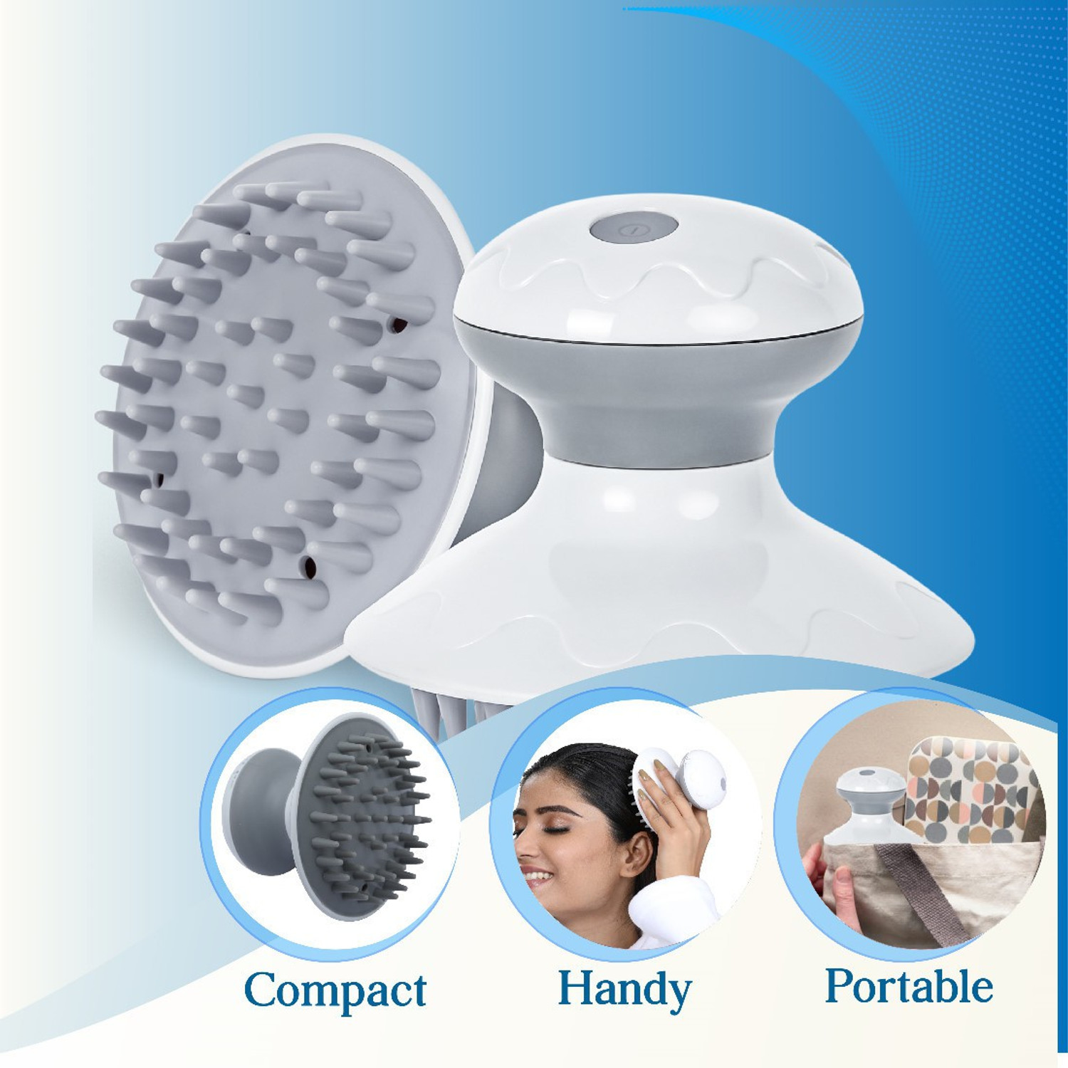 Image of JSB HF135 Scalp Head Massager for Deep Muscle Relaxation & Stress Relief (Waterproof) Massager