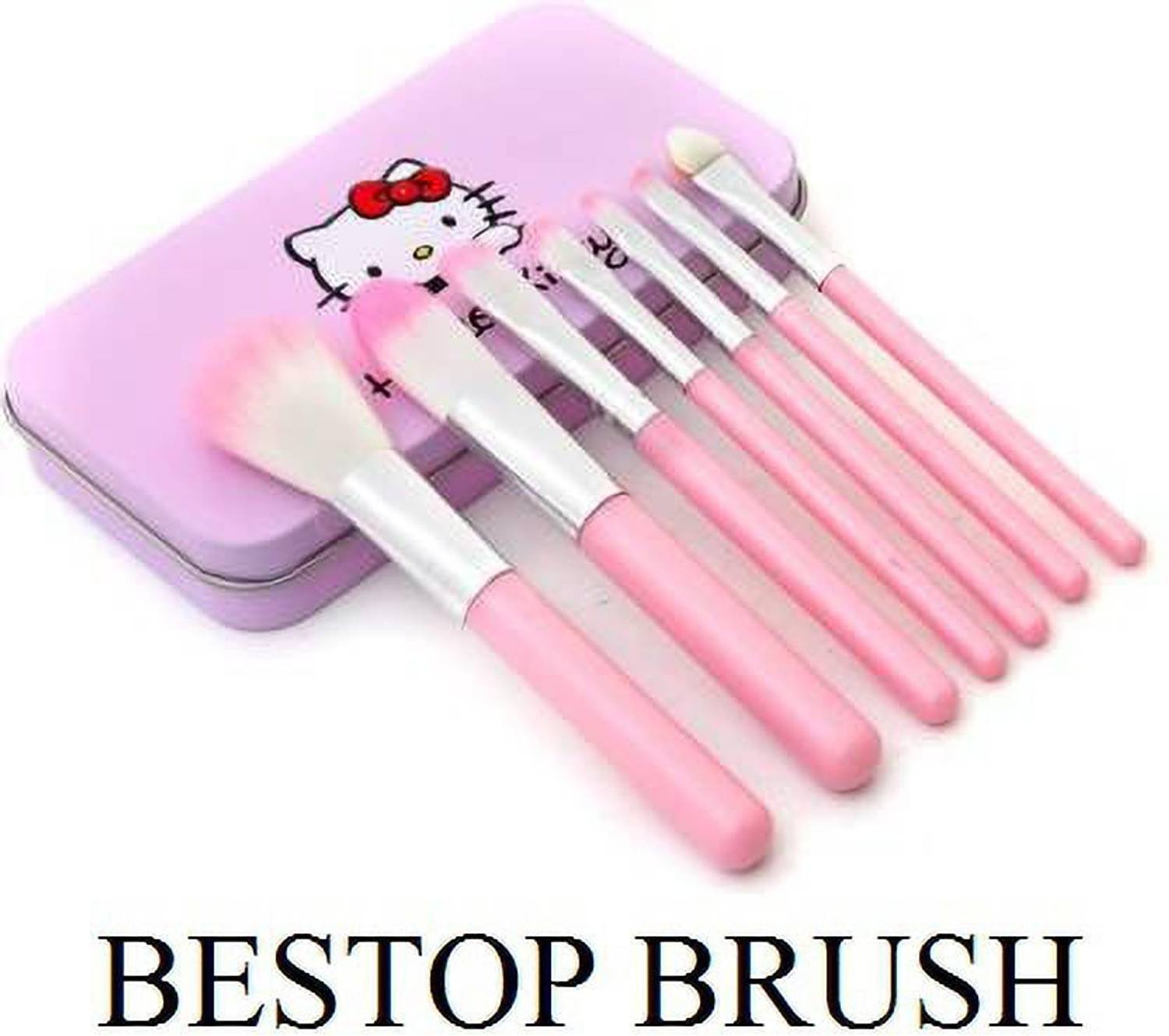 Bestop Mini Pink Makeup Brush Set (Pack of 7)