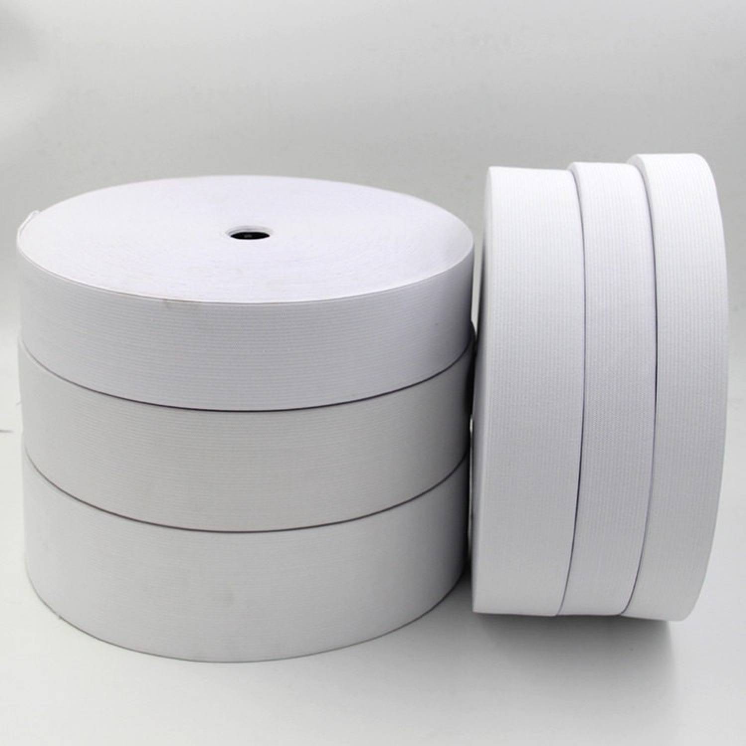 3tee Woven White, Black Elastic
