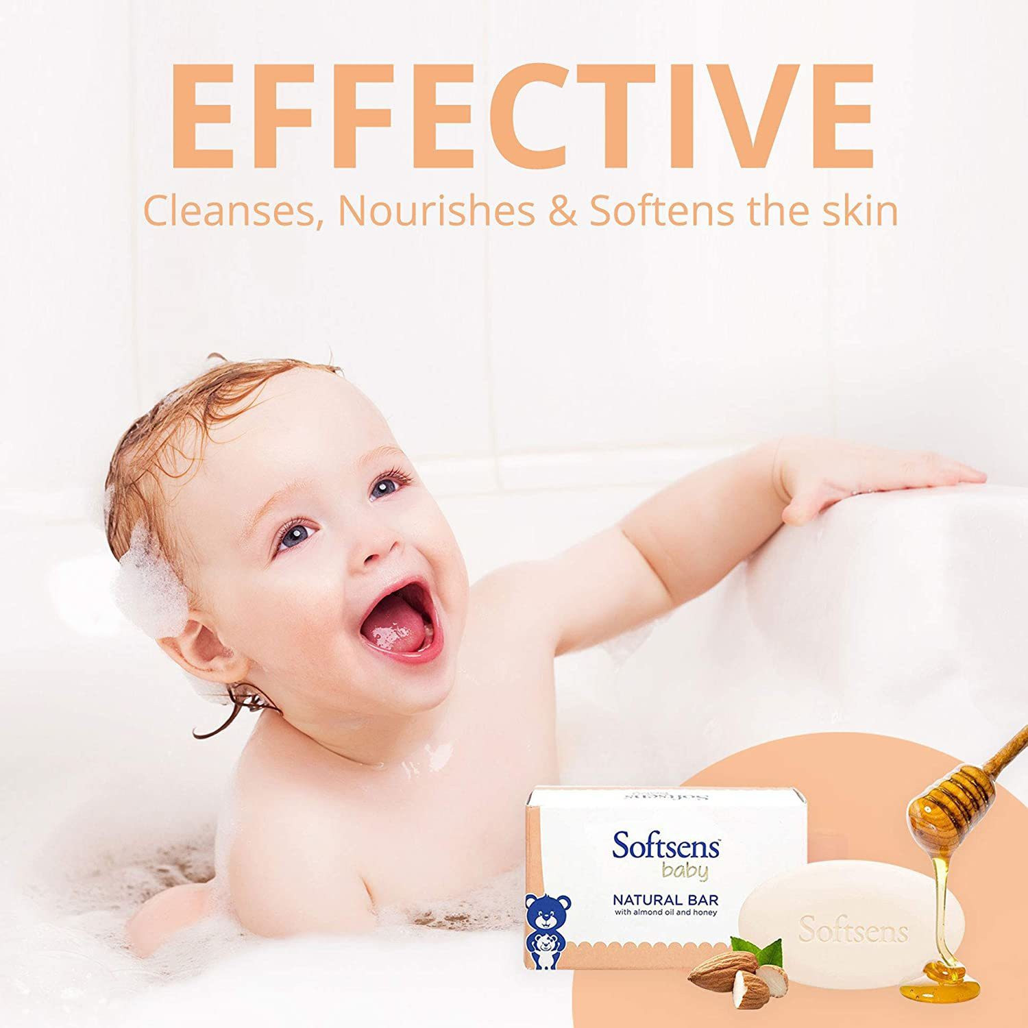 Image of Softsens Natural Bar Multipack (300gx4)
