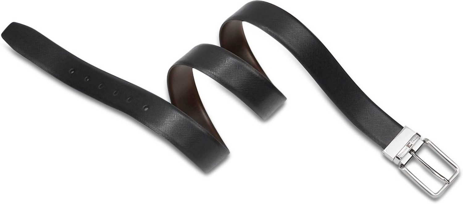 Image of TOMMY HILFIGER Men Casual Black, Brown Genuine Leather Reversible Belt