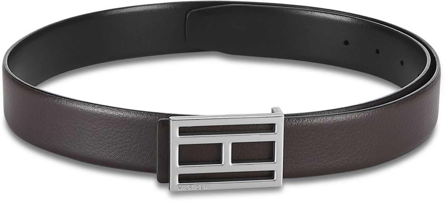 Image of TOMMY HILFIGER Men Casual Multicolor Genuine Leather Reversible Belt