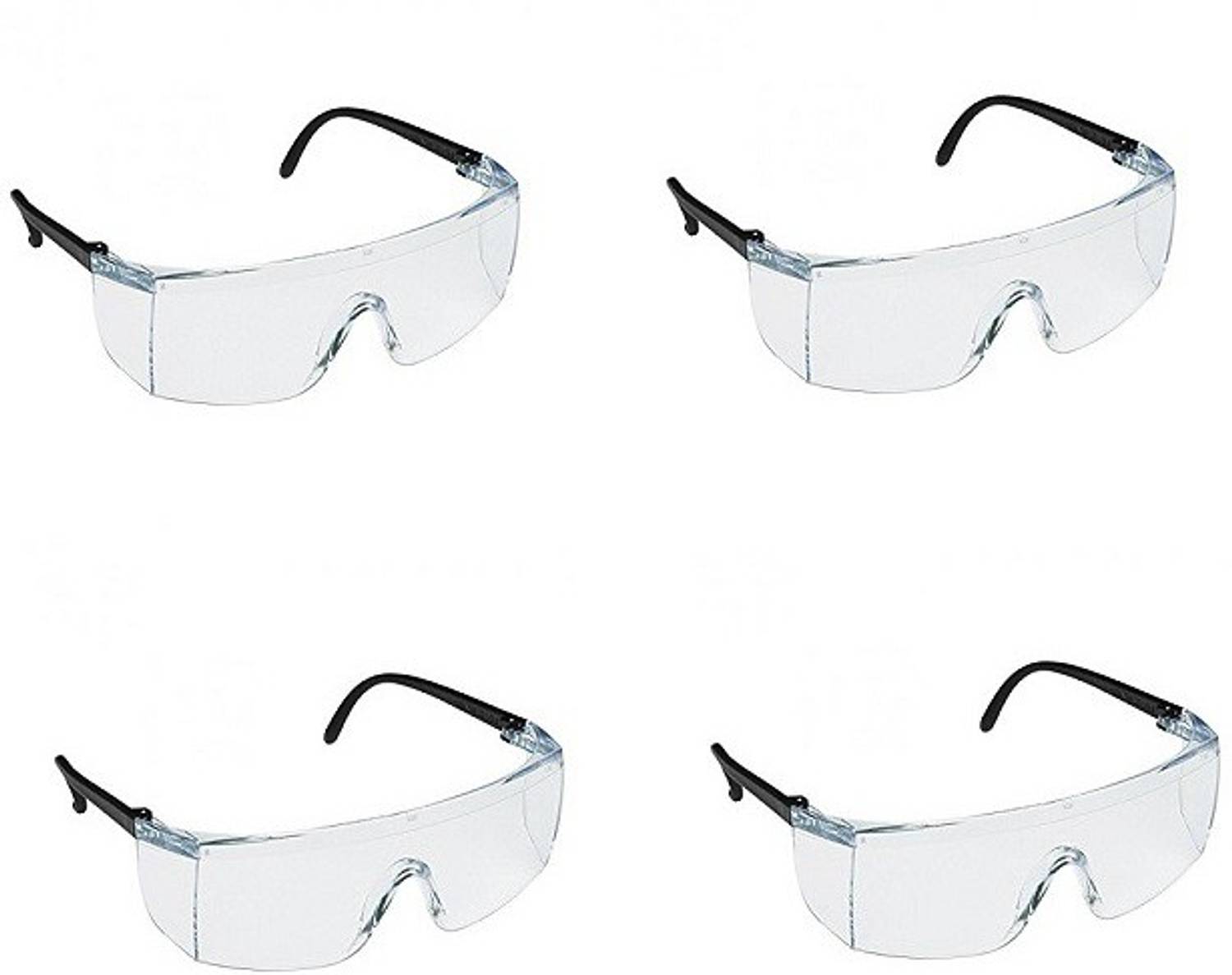 3M 1709 IN Safety Eyewear, Safety Goggles Pack of 4 Power Tool Safety Goggle